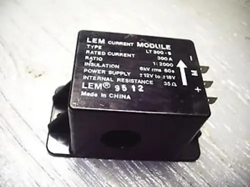 Lem Lt300-S Quantity 300A 1:2000 12V-18V 35Ohm Current Transducer Module