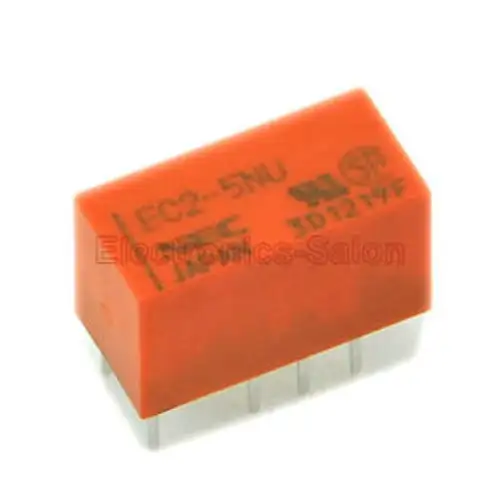 100X Nec Ec2-5Nu Dip Signal Relay Dc 5V Slim Type Dpdt/2 Form C