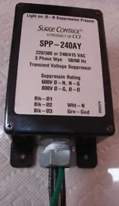 Surge Control Spp-240 Ay 3 Phase Transistor Voltage Suppresor