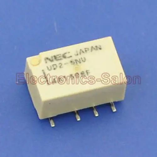 100X Nec Ud2-5Nu Smd Signal Relay Dc 5V Ultra-Miniature Flat Dpdt/2 Form C