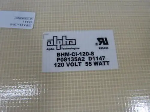 Alpha Bhm-Cl-120-S Battery Warming Mat 120V 55W No Bag