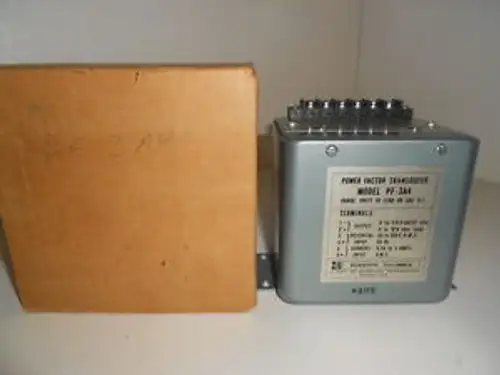 Nos Scientific Columbus Power Factor Transducer Model Pf-3A4 Pf3A4