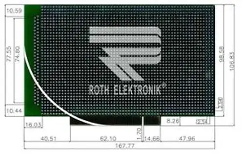 5X Re430-Lf - Laboratory Chart Platine Pci Fr4 2 54Mm Contacts Throughout