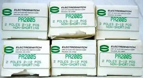 6 Electroswitch Pa2005 Switch Shafts W/Wafers Old Stock Never