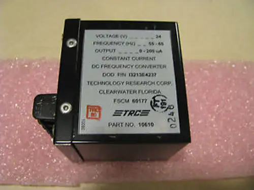 Trc Frequency Converter Dc # 10610 Nsn: 6125-00-659-2935 # 13213E4237