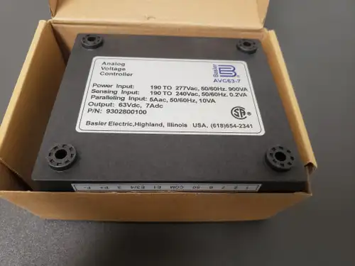 Basler Avr Avc 63-7 Regulador de tensión automático Fuente de alimentación Avc63-7