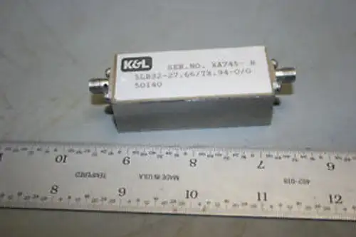 K&L Miniature Bandpass 5Lb32-27.66/Tx.94-0/0