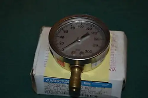 Ashcroft 25-1009Aw-02L 200Psi 2 1/2 Type 1009Aw Case St.St.