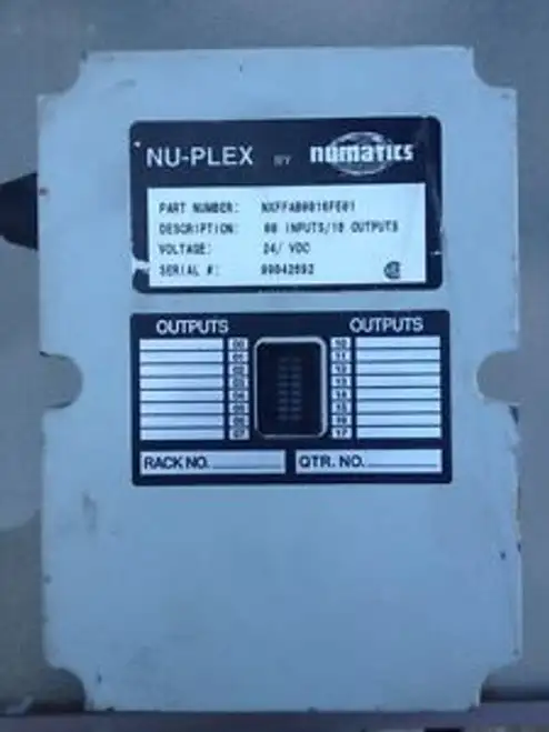 Numatics Nu-Plex Nxffab0016Fe01 I/O Block