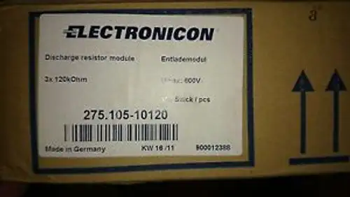 Electron 275.105-10120 Discrharge Resistor Module 3X 120Kohm Umax 600V 100 Pcs