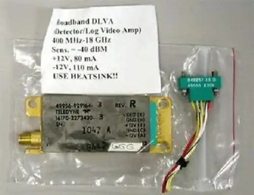 Teledyne Dlva Broadband Detector/Log Video Amplifier 400 Mhz-18 Ghz -40 Dbm