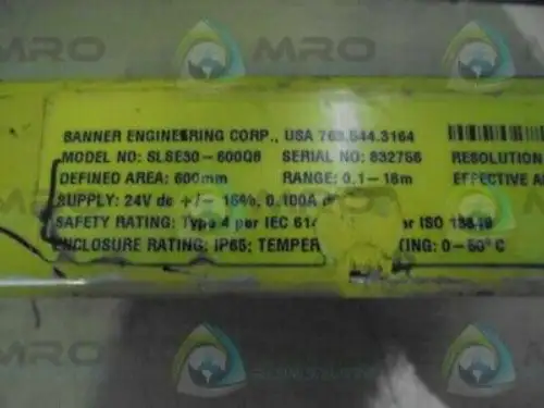 Banner Engineering Sle30-600Q8