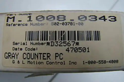 Giddings & Lewis Danaher Motion 501-04768-00
