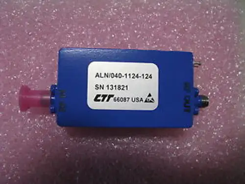 Ctt Solid State Amplifier # Aln/040-1124-124 With Original Certs & Data