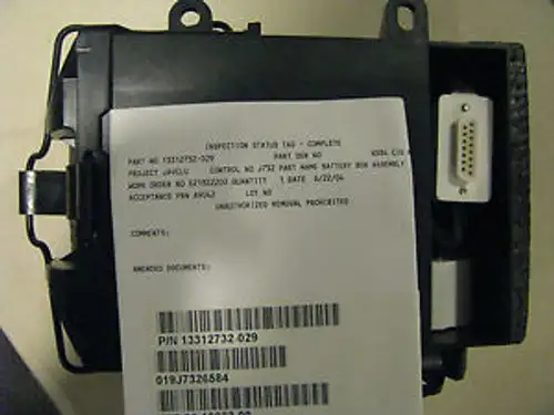 RAYTHEON PART # 13312732-029 BATTERY NSN: 6160-01-492-6798