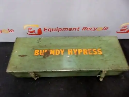 Burndy Hypress Hydraulic Crimper Tool Ram 10 Dies Y-34A Y34A Self Contained Set