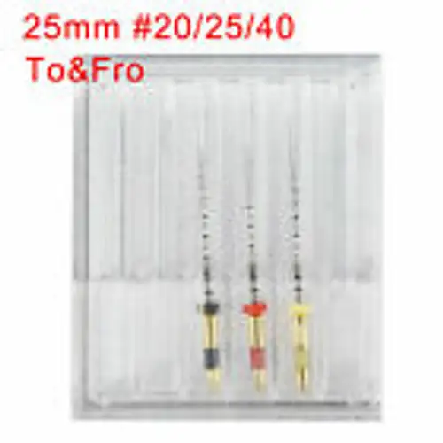 3* Dental Endodontic Reciprocating Niti Rc Files 25Mm Assorted R25-R50/#20/25/40