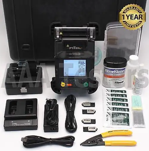 Fitel S-153 Sm Mm Clad Alignment Fiber Fusion Splicer W/ Usf-21C Cleaver S153
