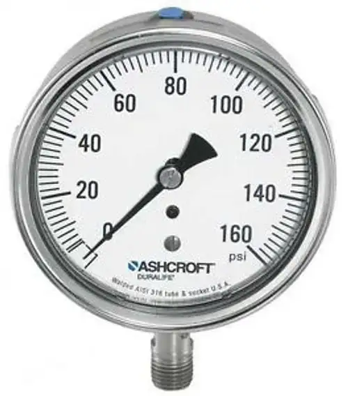 ASHCROFT 1009SWL Gauge Vacuum -20-150 Degrees F Lower