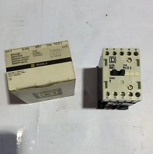 8501 PH22E Square D Control Relay 4 Poles Coil 110/120 V (New)