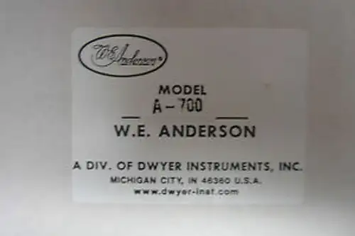 NEW DWYER A-700 POWER SUPPLY A700