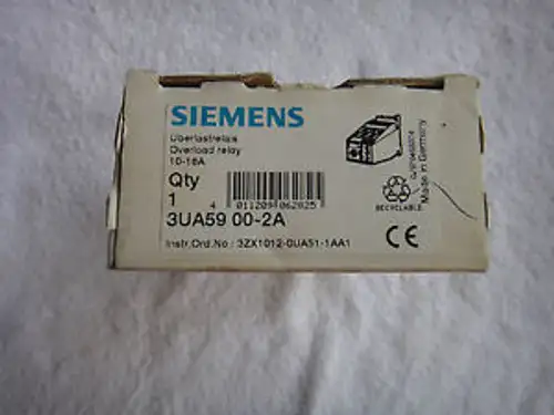 New Siemens Overload Relay 3UA59 00-2A