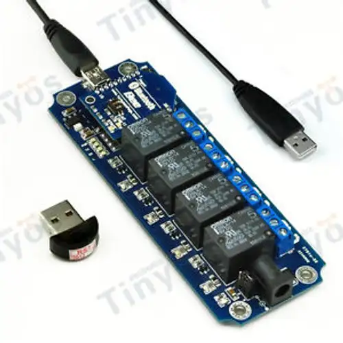 TOSR04 - 4 Channel Smartphone Relay Bluetooth Remote Control Kit - USPS ping