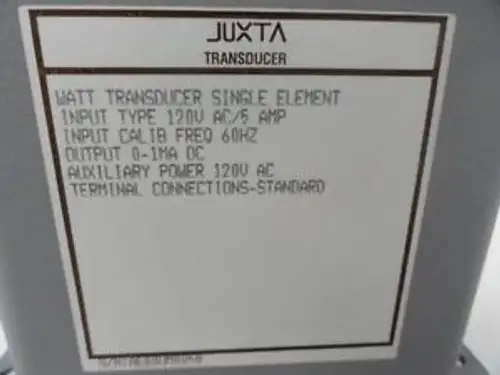 Yokogawa Juxta 248951-540-AFA-1-0 AJAX Magnethermic Power Transducer