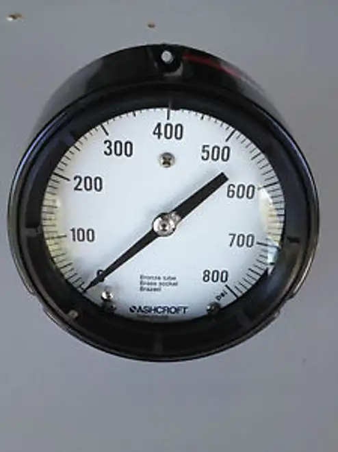 NEW 4.5¬î Ashcroft Duragauge 0-800 psi pressure Gauge ¬º¬î NPT 45-1279-AS-02B-800#