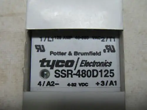 (X5-10) 1 TYCO SSR-480D125 SOLID STATE RELAY
