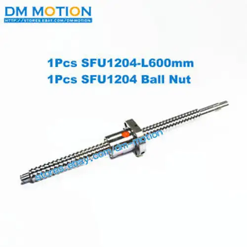 RM1204 L600mm SFU1204 Anti Backlask Ball screw with ballnut + end machining