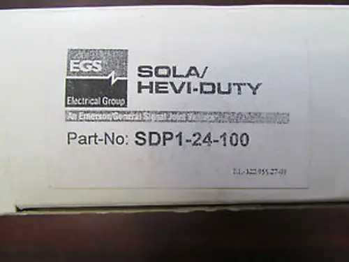 EGS Electrical Groupe SOLA SDPI 24 100 Power Supply 85-264 VAC