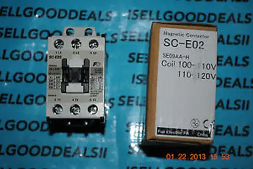 Fuji Electric SC-E02 Contactor/Relay 110-120VAC SE09AA-H