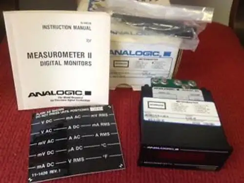 Analogic - Measurometer II Digital Monitor - Model # AN25M03-E-P-1-XX-X -