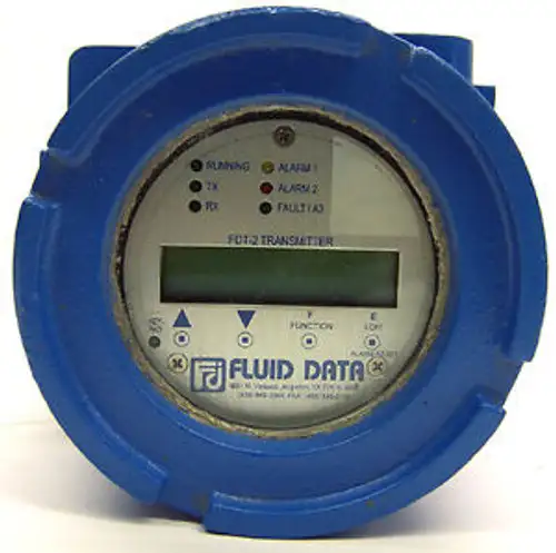 NEW Fluid Data FDT-2 Digital Flow Rate Transmitter TX/RX Alarm W/ XIHL Enclosure