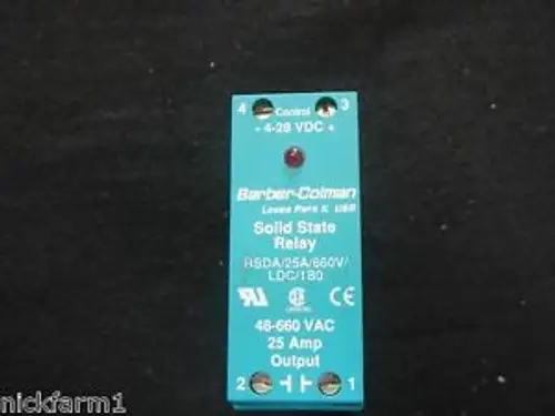 Solid State Relay Barber Coleman RSDA-25A-660V-LDC-180