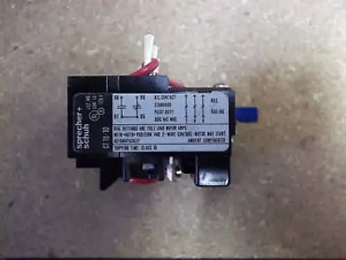 Sprecher + Schuh CT 1U-10 Overload Relay Cat # CT1U-1.8 Old Stock Swiss