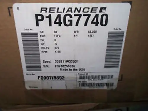 baldor .5 1/2 -hp motor drive 1750-rpm 575v ac