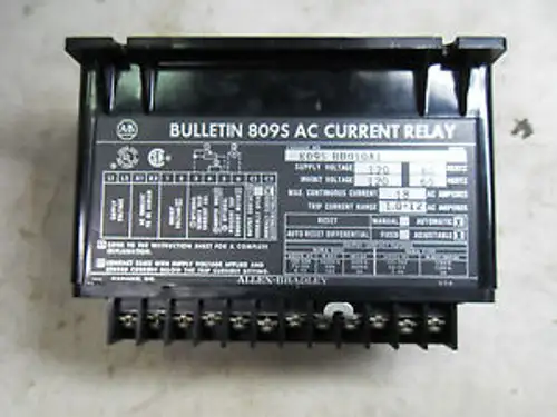 (G1-11) 1 Allen Bradley 809S-Bb010A1 Current Relay