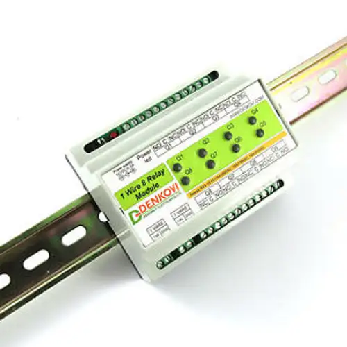 1-Wire 8 Channel Relay Board JQC-3FC with Dallas DS2408 chipset - D