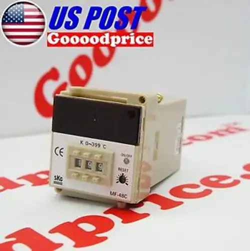 SKG Temperature Controller MF-48C K Type 0-399√Ç¬∞C CE 200/220V #FAST PING#