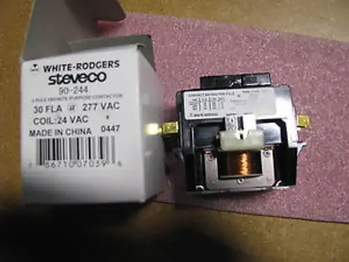 WHITE ROGERS / EMERSON RELAY # 90-244 NSN: 5945-01-414-3767 ( 122-901 ) DUAL MK
