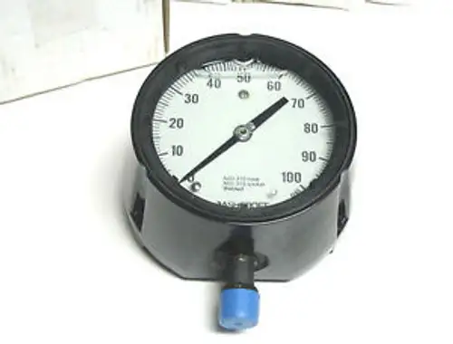 New Ashcroft Glycerin Filled Pressure Gauge Type 1279 Range 0-100.. VH-29