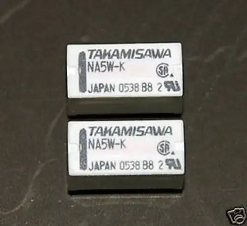 100pcs TAKAMISAWA NA5W-K Relay DPDT 2C 5VDC Coil JAPAN