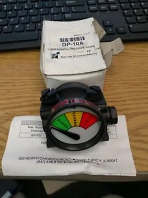 New Arrow Pneumatics DP-10A Differential Pressure Gauge