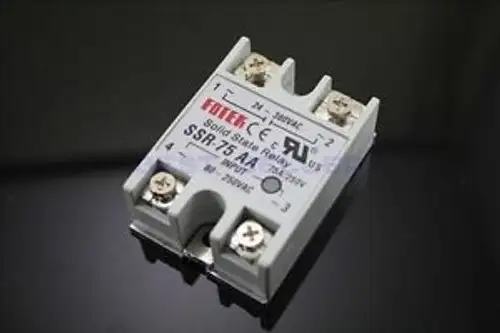 10Pcs Soild State Relay Ssr-75 Aa Ac-Ac 75A/250V 80-250Vac/24-380Vac