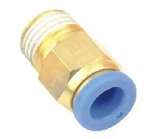 100Pcs Pneumatic 12Mm-1/4 Bspt Threaded Male Connector