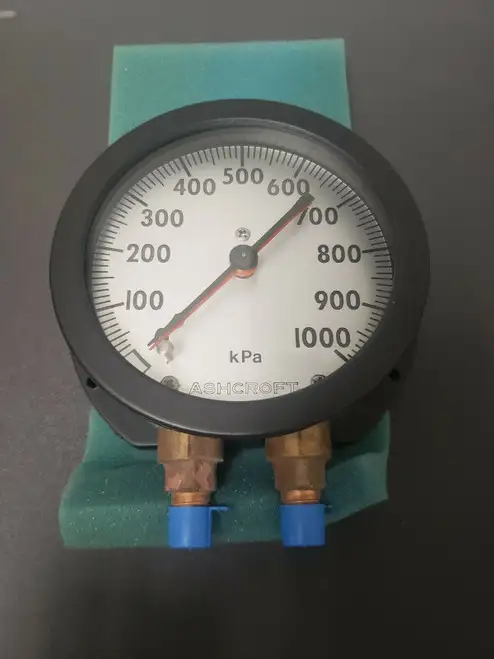 Ashcroft 45-1038-A-02L-1000Kp Duplex 0-1000Kpa 4-1/2In Pressure Gauge B415026
