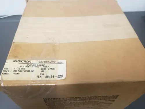 Ashcroft 45-1038-A-02L-1000Kp Duplex 0-1000Kpa 4-1/2In Pressure Gauge B415026