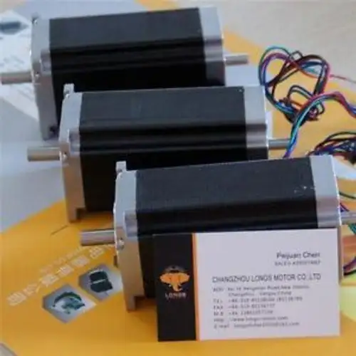 Hot Sales3 Pcs Nema 23 Dual Shaft Stepper Motor 425 Oz.In Cnc For Engravers